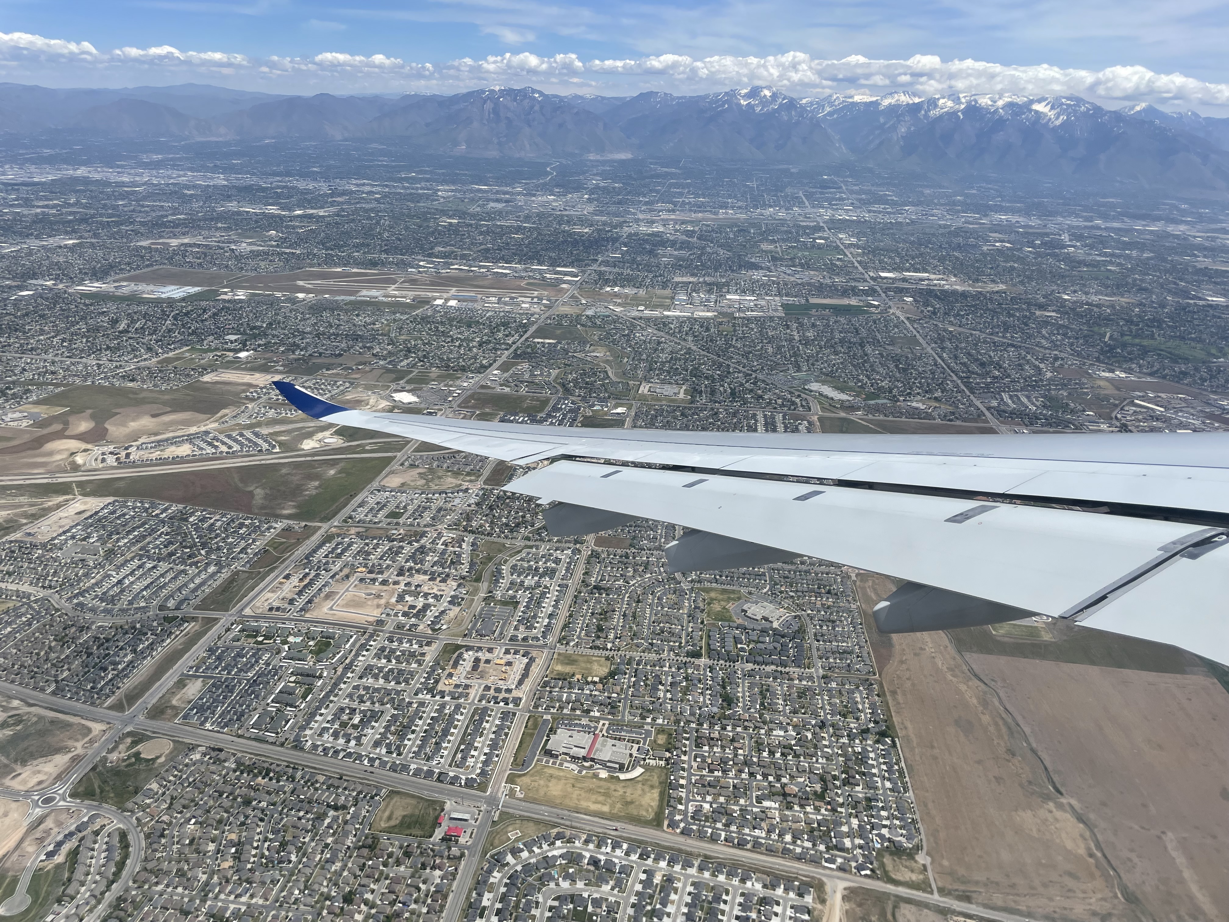 Flying into Salt Lake City