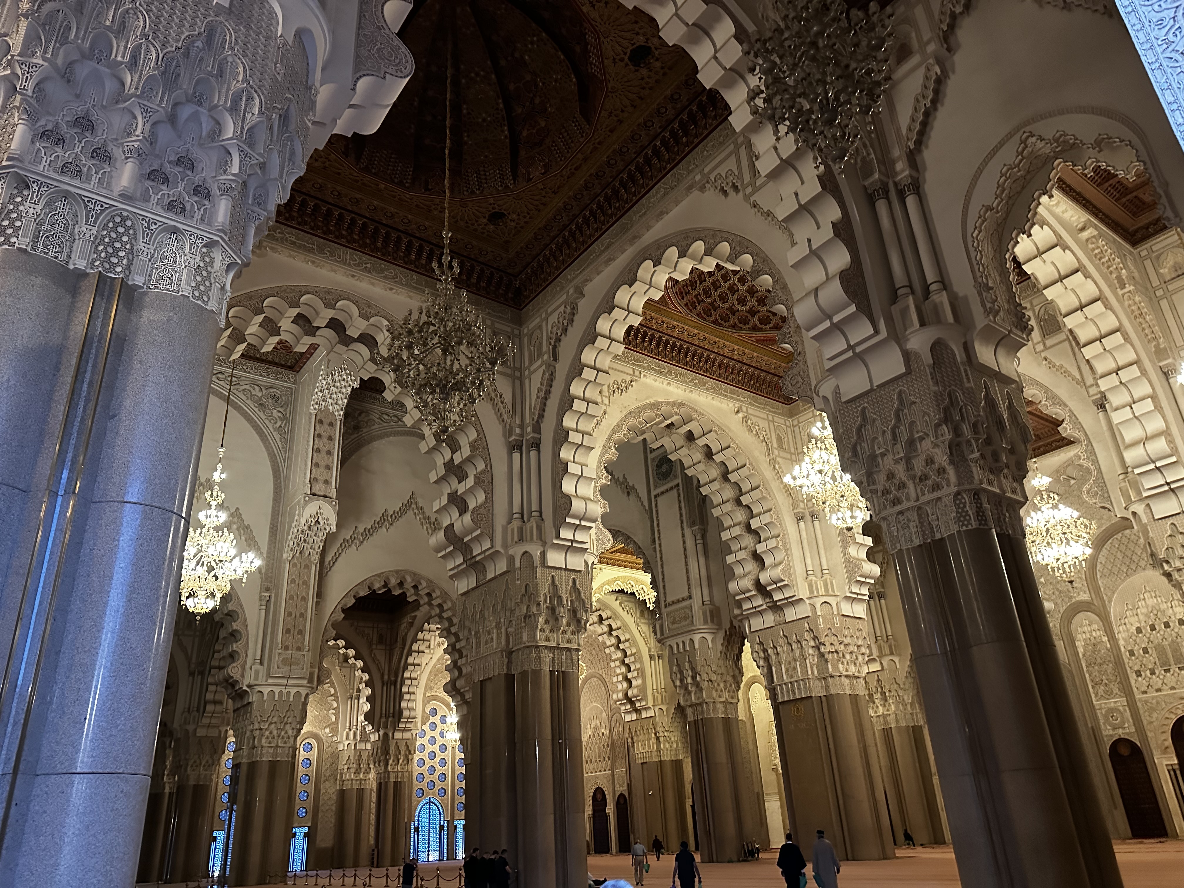 Interior of the Hassan II Mosque